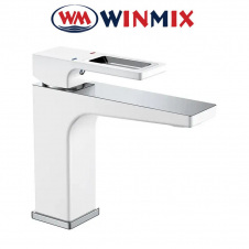 Смеситель для умывальника Winmix Premium WALTER NUT (Chr-001) WHITE-CHROME, Польша