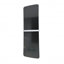 Дизайнерский полотенцесушитель Zehnder Folio Glass 1796x441 электрический, черный + регулятор (FZB-180-042/F)