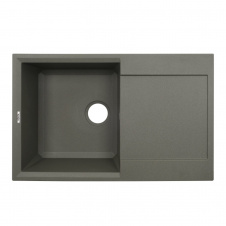 Гранитная мойка VENTA Stone 780x495 врезная, прямоугольная, серая (VS503002)