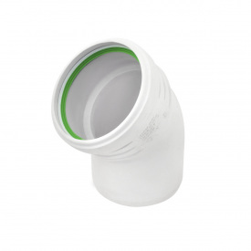 Колено канализационное ASG S-LINE 110мм 45°