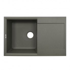 Гранитная мойка VENTA Stone 780x495 врезная, прямоугольная, серая (VS503002)