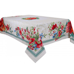 Кухонная скатерть Lefard 140х220 см С сине-красными цветами (AL219139 ) Херсон