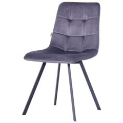 Стілець Гарлем м'яке сидіння велюр темно-сірий Жмеринка