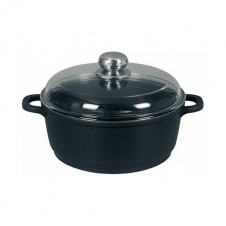 Кастрюля антипригарная с крышкой 5,5 л Maestro MR-4628C