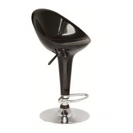 Високий барний стілець Джоллі пластиковий білий