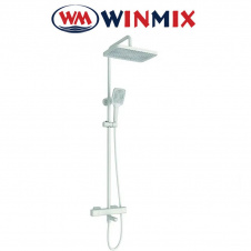 Душова колона з термостатичним змішувачем (3 режими) Winmix Premium VIRGO 009-J WHITE, Польща