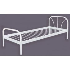 Односпальне ліжко Релакс металеве 90х200 см білого кольору