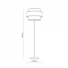 Торшер TK Lighting TRIO Чорний (TK6451) Королево