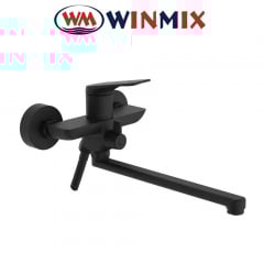 Смеситель для ванны длинный нос Winmix Premium DERBY EURO BLACK (Chr-006), Польша Конотоп