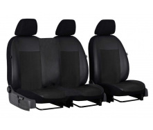 Авточехлы комбинированные CITROEN Jumpy 2007-2016 POK-TER Unico 1+2 с черной вставкой