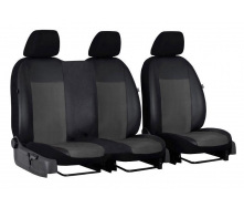 Авточехлы комбинированные Ford Transit 1994-2003 POK-TER Unico 1+2 с серой вставкой