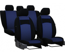 Авточехлы с автоткани DACIA Logan MCV 2007-2012 Pok-ter VIP с синей вставкой