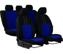 Авточехлы для GEELY LC Cross 2008-2016 (2002-2011) POK-TER Economic с синей вставкой
