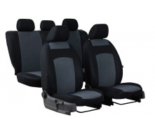 Авточехлы PEUGEOT 207 2006-2012 Hatchback POK-TER Classic Plus с серой вставкой