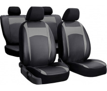 Авточехлы из эко кожи GEELY GХ2 2012- (2002-2011) POK-TER Desing Leather с серой вставкой