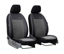 Чехлы на авто для FIAT PUNTO 1999-2012 POK-TER эко кожа с алькантарой Exclusive серые