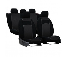 Авточехлы из автоткани для GEELY GC7 2015- (2002-2011) POK-TER VIP черные с серой вставкой