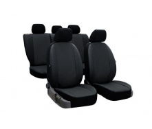 Авточехлы из эко кожи KIA Rio 2005-2011 POK-TER PERLINE с черной вставкой