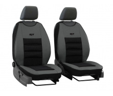 Накидки чехлы на передние сиденья CITROEN C4 2004-2010 POK-TER PsT серой вставкой