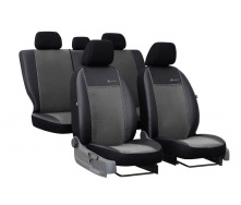 Авточехлы на сиденье POK-TER Exclusive GEELY MK Cross 2010-2016 (2002-2011) с серой вставкой экокожа