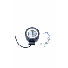 Фара светодиодная OEM led 2 линзы дополнительная круглая с подсветкой (LKT-HL-006)