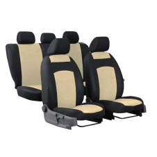 Авточехлы Peugeot 207 (2006-2012) POK-TER Classic Plus с бежевой вставкой