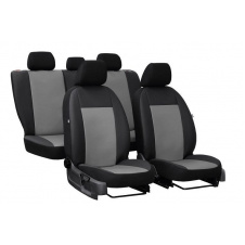 Авточехлы из эко кожи GEELY MK Cross 2010-2016 (2002-2011) POK-TER Road с серой вставкой