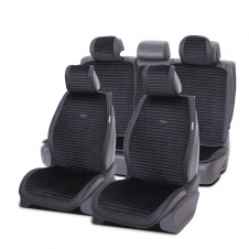 Фото - Накидки-чехлы на сиденье для DACIA SANDERO STEPWAY 2012-2020 AUAU Polosso Черный (42788913) Накидки-чехлы на сиденье для DACIA SANDERO STEPWAY 2012-2020 AUAU Polosso Черный (42788913)