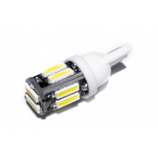 Светодиодная лампа AllLight T10 10 диодов 7014 W2,1x9,5d 12V WHITE