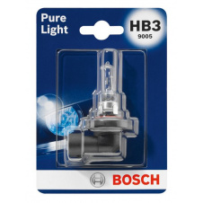 Автолампа BOSCH Pure Ligh HB3 60W 12V P20d (1987301062) 1шт./ блистер