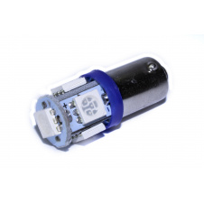 Светодиодная лампа AllLight T 8.5 5 диодов 5050 BA9S 12V BLUE