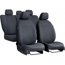 Чехлы на авто SUBARU Forester 2003-2007 (SH) Kombi POK-TER Draft Line с серой вставкой