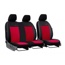 Авточехлы для FIAT DUCATO 1994-2006 эко кожа с алькантарой POK-TER Exclusive 1+2 красный
