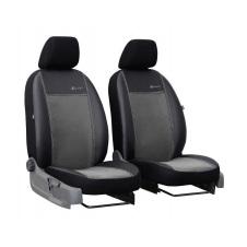 Чехлы на авто для VOLKSWAGEN TOURAN 2003-2015 POK-TER эко кожа с алькантарой Exclusive серые