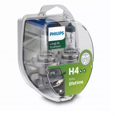 Комплект галогеновых ламп Philips 12342LLECOS2 H4 60/55W 12V P43t EcoVision 2шт/комплект Киев