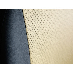 Авточехлы из эко кожи GEELY CK 2 2007-2011 (2002-2011) POK-TER PERLINE с бежевой вставкой Лосиновка