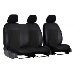 Авточехлы комбинированные FIAT Scudo 2007-2016 POK-TER Unico 1+2 с черной вставкой Веселе