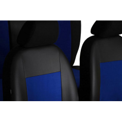 Авточехлы на сиденье GEELY CK 2 2011-2016 (2002-2011) POK-TER Premium Unico с синей вставкой алькантара Чернигов