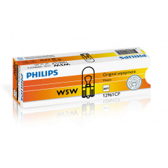 Автолампа ук. PHILIPS 12961CP W5W 12V 5W W2,1X9,5d Винница