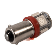 Светодиодная лампа AllLight T 8.5 5 диодов 5050 BA9S 12V RED Мелітополь