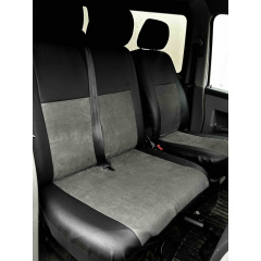 Авточехлы комбинированные CITROEN Jumper 2001-2006 POK-TER Unico 1+2 с серой вставкой Доманівка