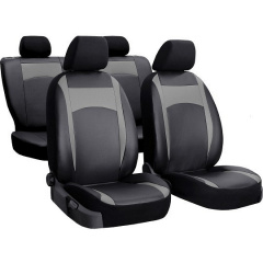 Авточехлы из эко кожи GEELY CK 2 2011-2016 (2002-2011) POK-TER Desing Leather с серой вставкой Чернігів