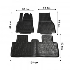Автомобильные коврики Avto-Gumm для Tesla Model Y Black 13462-85577 Луцк