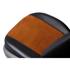 Авточехлы Chevrolet Evanda 2000-2006 POK-TER Exclusive екокожа с коричневой вставкой алькантары Київ