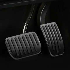 Декоративные накладки на педали Lesko Tesla Model 3 Model Y 2017-2023 Black (TSL21120703) Пологи