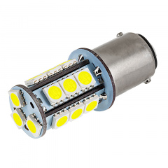 Светодиодная лампа AllLight T25 18 диодов 5050 1156 BA15S 12V WHITE Сміла