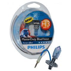 Автолампа PHILIPS 13336MDBVS2 H3 70W 24V PK22s MasterDuty BlueVision Балаклія