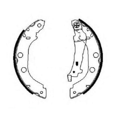 Тормозные колодки Bosch барабанные задние NISSAN Primera/RENAULT Kangoo -05 0986487699 Вишгород