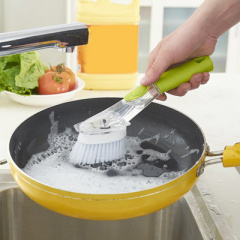 Многофункциональная щетка с дозатором для мытья посуды Automatic Liquid Cleaning Brush DMZ-8890 (WN-19) Харьков