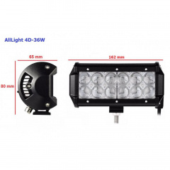Светодиодная фара AllLight 4D-36W 12chip EPISTAR spot 9-30V Київ